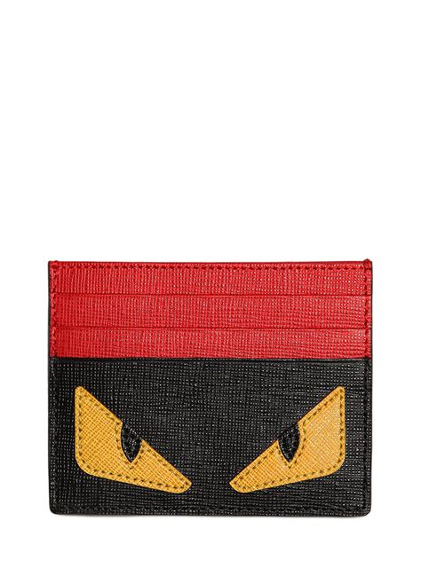 fendi black eye cardholder